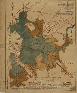 地图由Benjamin Deerborn绘制，c. 1814