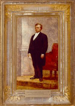 布面油画约翰·阿尔比恩·安德鲁总督肖像
