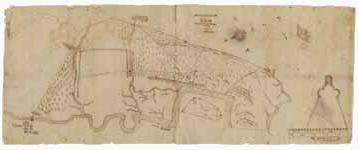 Manuscript map of the Ten Hills (Medford, Mass.), October 1637 Pen and ink