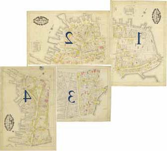 克拉夫的地图集1798年波士顿镇的业主, 描绘北端地区手稿地图的板块