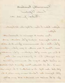 约翰A的信. 安德鲁致罗伯特·古尔德·肖，1863年1月30日 