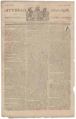 The Massachusetts Gazette; and the Boston Post-Boy and Advertiser 