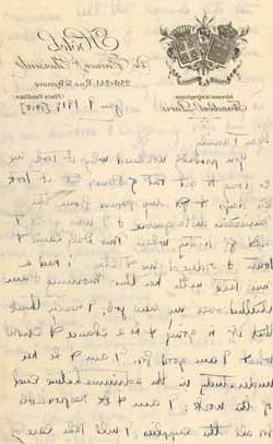 埃莉诺·“诺拉”·索尔顿斯托尔给家人的信，1918年1月9日 