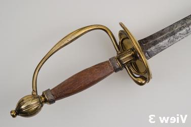 据说是根的剑. 约瑟夫·沃伦·布拉斯，银的，木头的