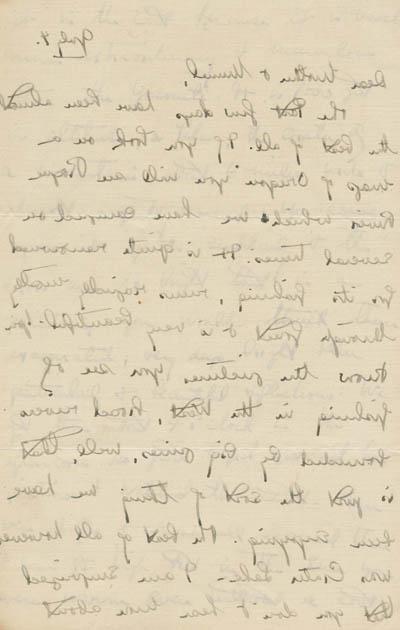 埃莉诺·“诺拉”·索尔顿斯托给埃莉诺·B的信. 索尔顿斯托尔和穆里尔·索尔顿斯托尔，1919年7月4日 