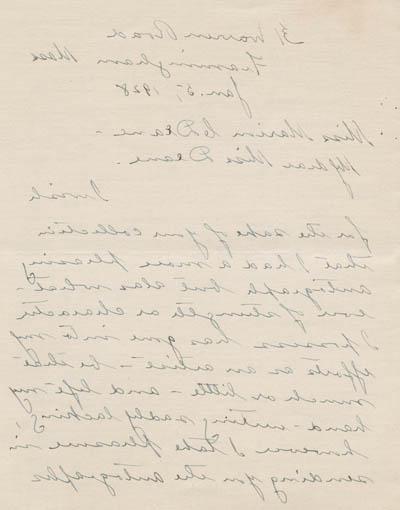 Letter from Meta Warrick Fuller to Marion Colvin Deane, 5 January 1928 