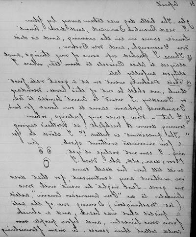 Sarah Gooll Putnam日记7,56-57页，1865年4月15日的手稿