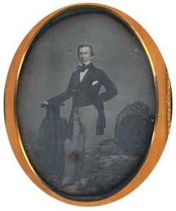 这是约翰·亚当斯·惠普尔拍摄的达盖尔银版照片，描绘的是莱弗里特·索尔顿斯托尔(1825-1895)