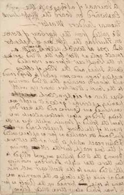米德尔科特·库克《日记》中描述乔治航行的序列第二幅图像的细节, 1734年9月[长版本]