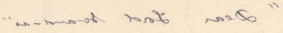 Detail of letter from Theodore Roosevelt to Leverett Saltonstall, 8 October 1893